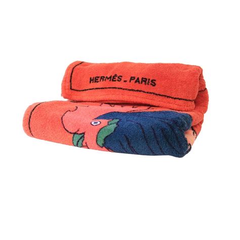 hermes paris beach towel